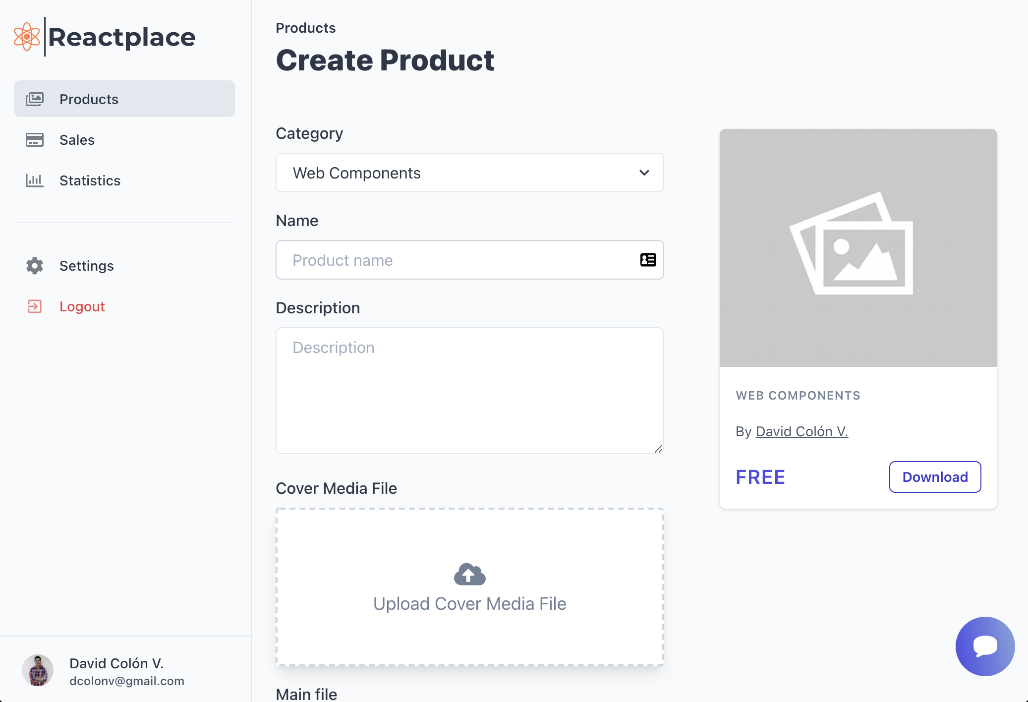 React Marketplace gallery image