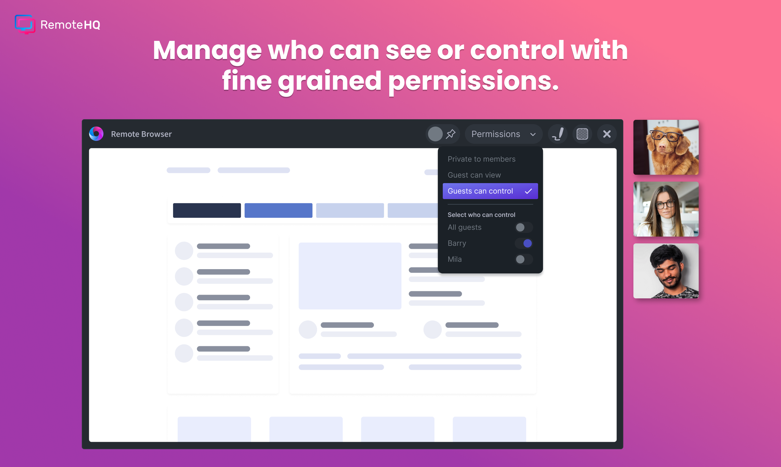 RemoteHQ 2.0 - Многопользовательский облачный браузер на основе хромирования медиа 3