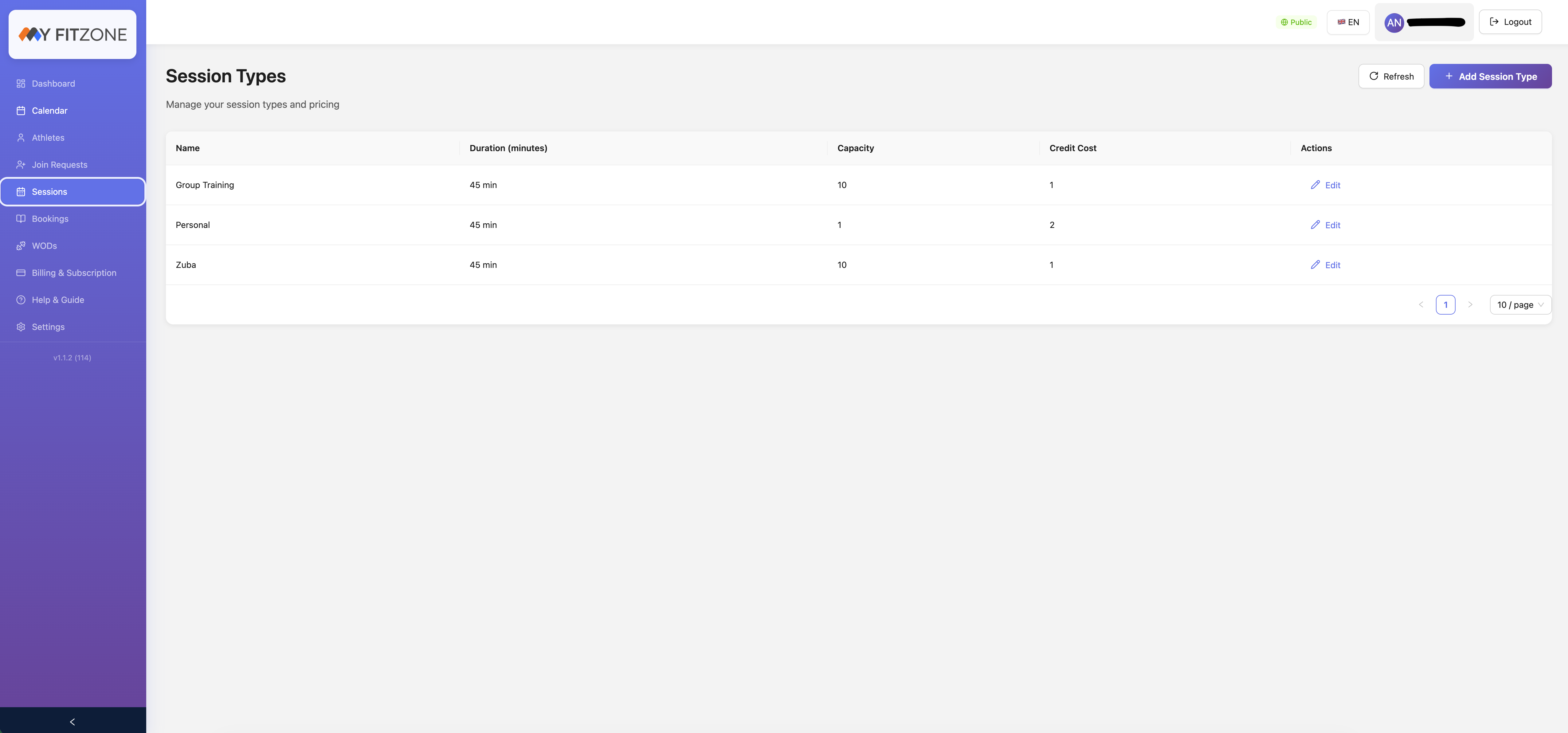 myFitZone - Screenshot 4 showing product features and functionality
