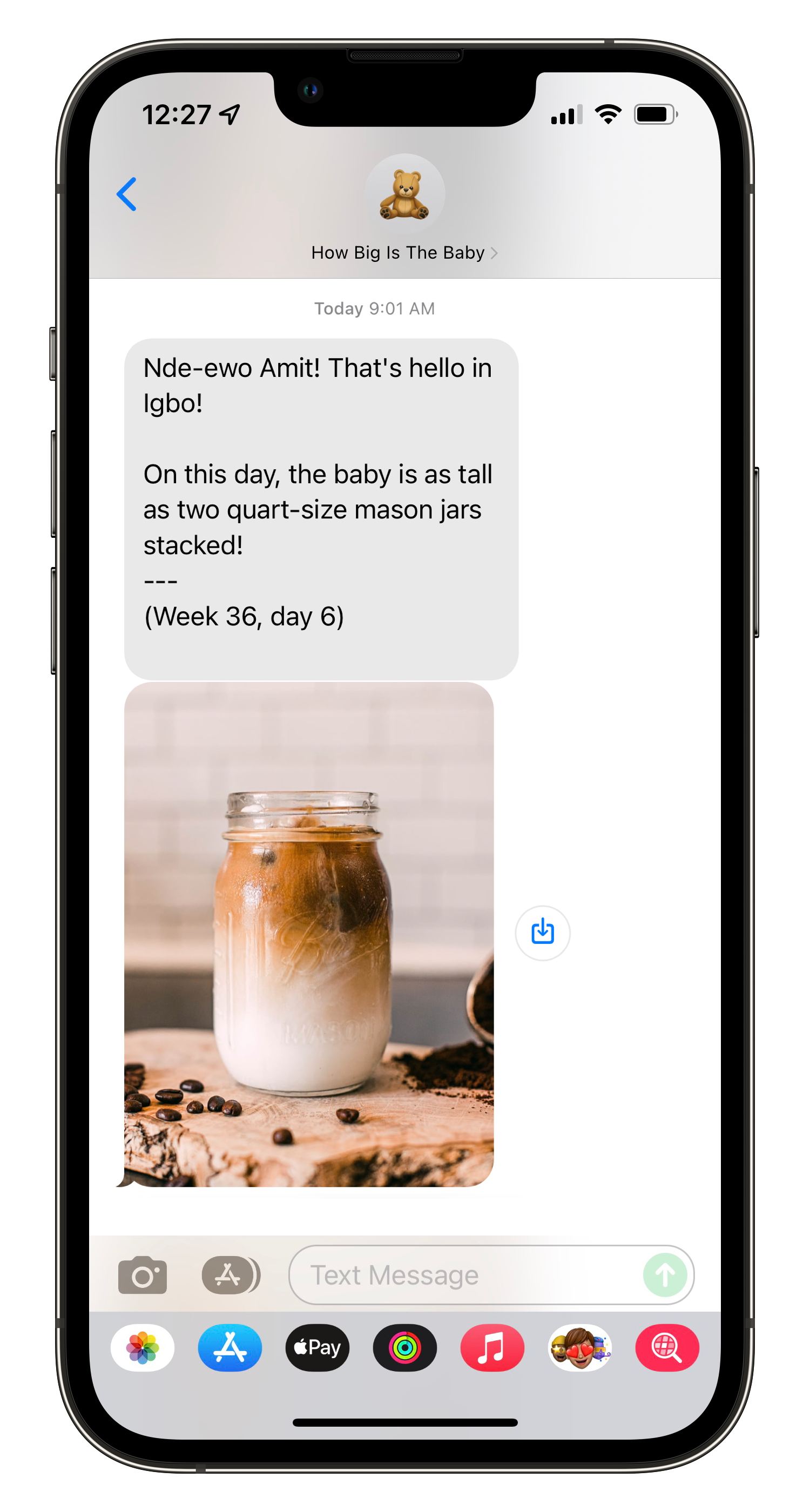 How big is the baby? gallery image