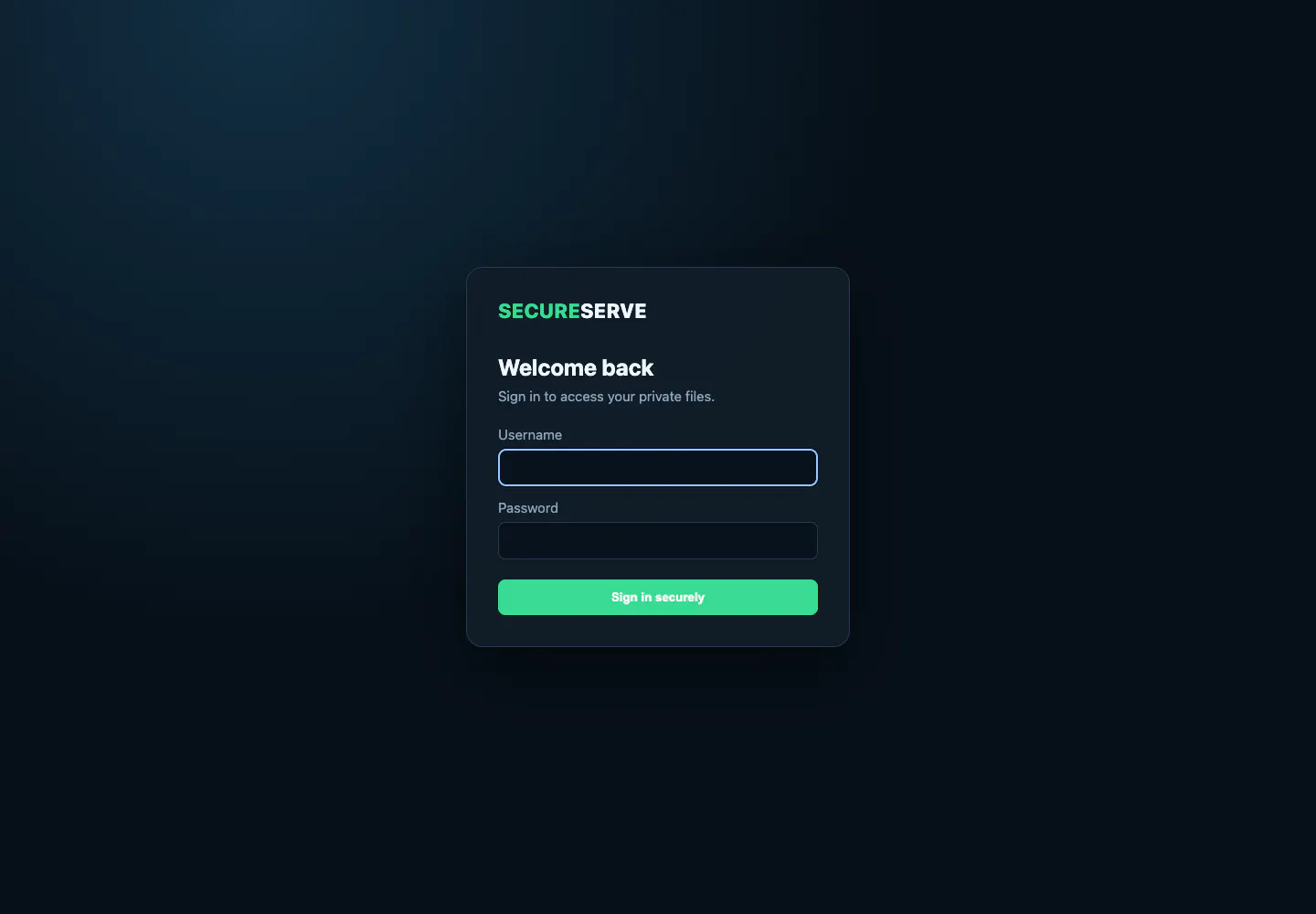 SecureServe のプロダクトバナー