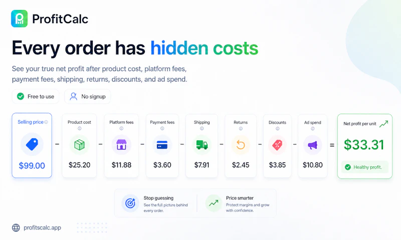 ProfitCalc screenshot 2