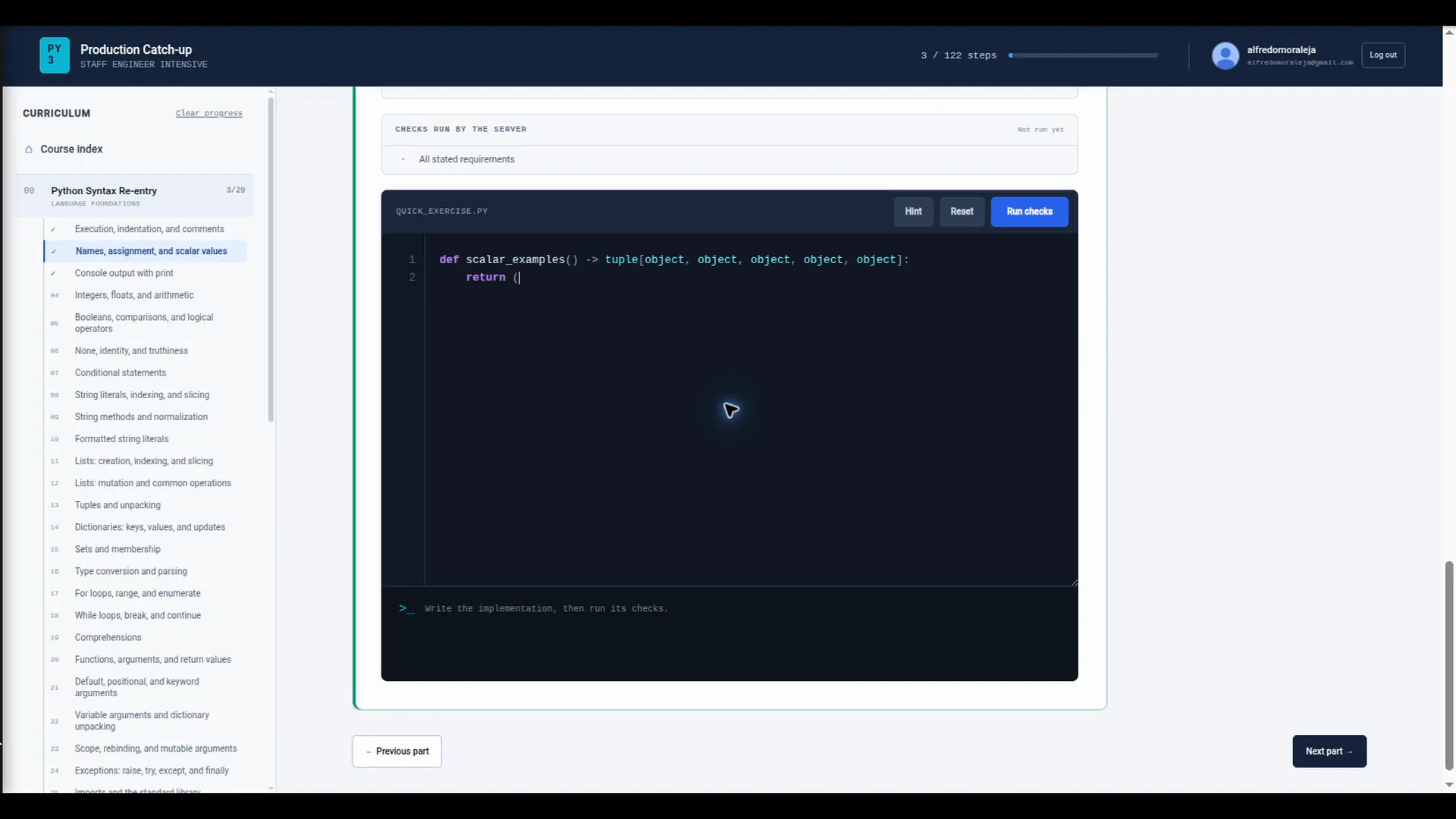 Python Production Catch-up gallery image