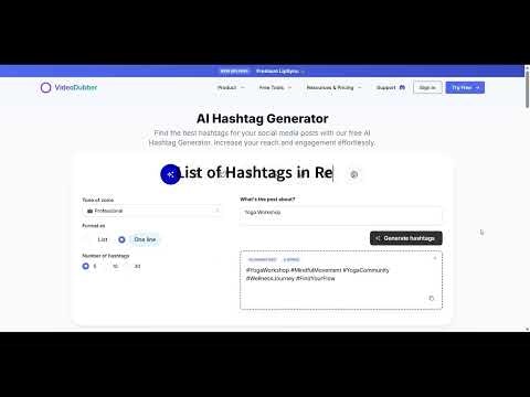 AI Hashtag Generator gallery image