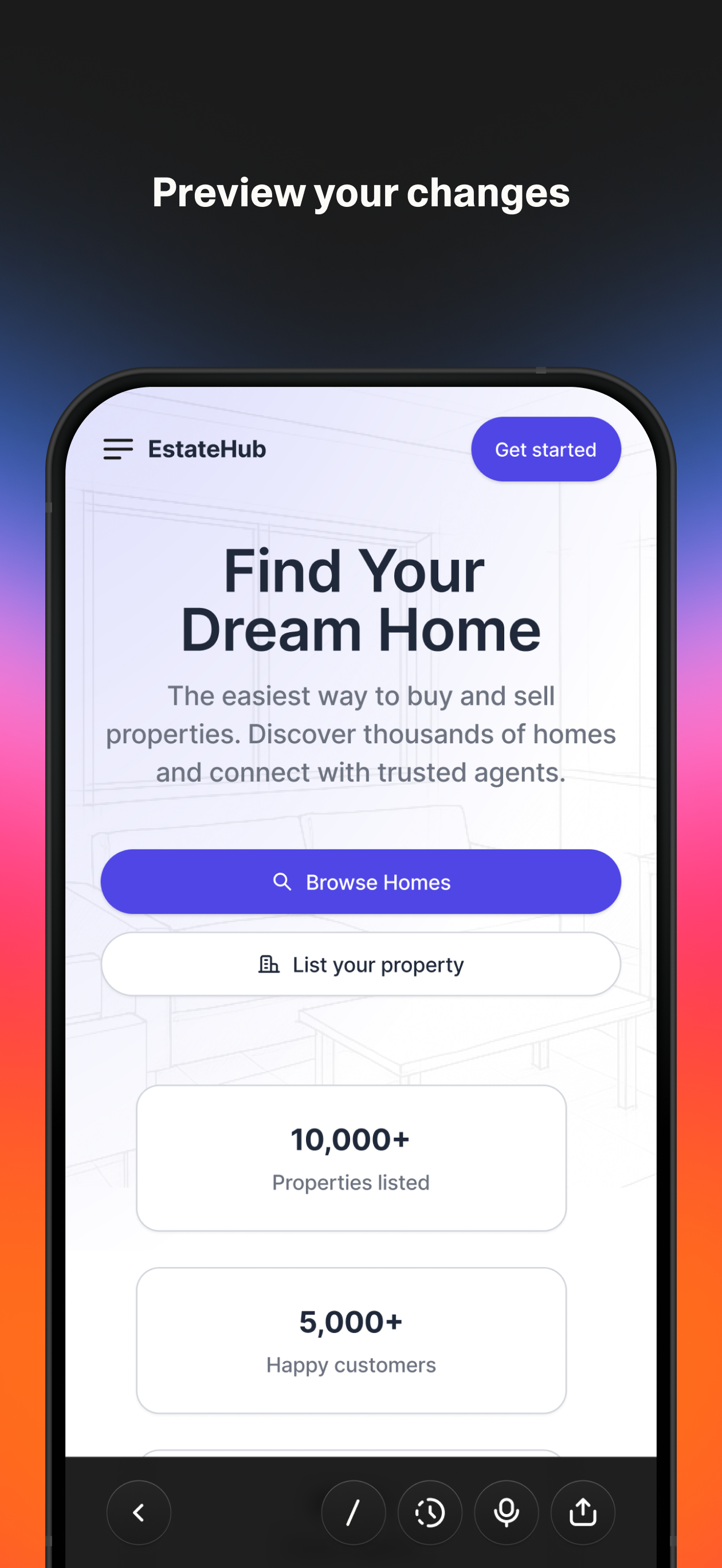 Lovable mobile app gallery image