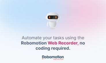 Robomotion Web Recorderツールによるデジタルエンゲージメントの簡素化のスクリーンショット