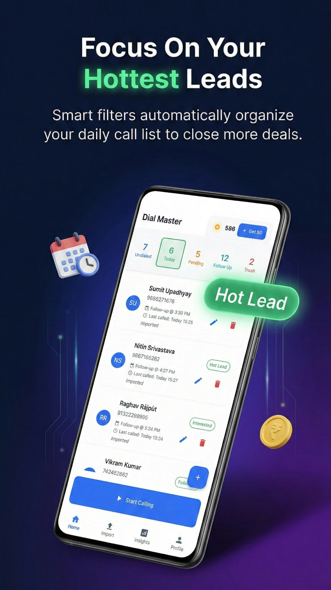 Dial Master: CRM & Auto Dialer - Screenshot 3 showing product features and functionality