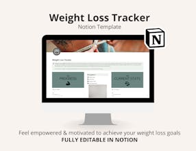 Weight Loss Tracker Notion Template gallery image