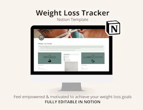 Weight Loss Tracker Notion Template gallery image