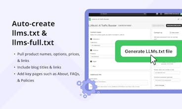 LLMs.txt: AI Traffic Booster gallery image