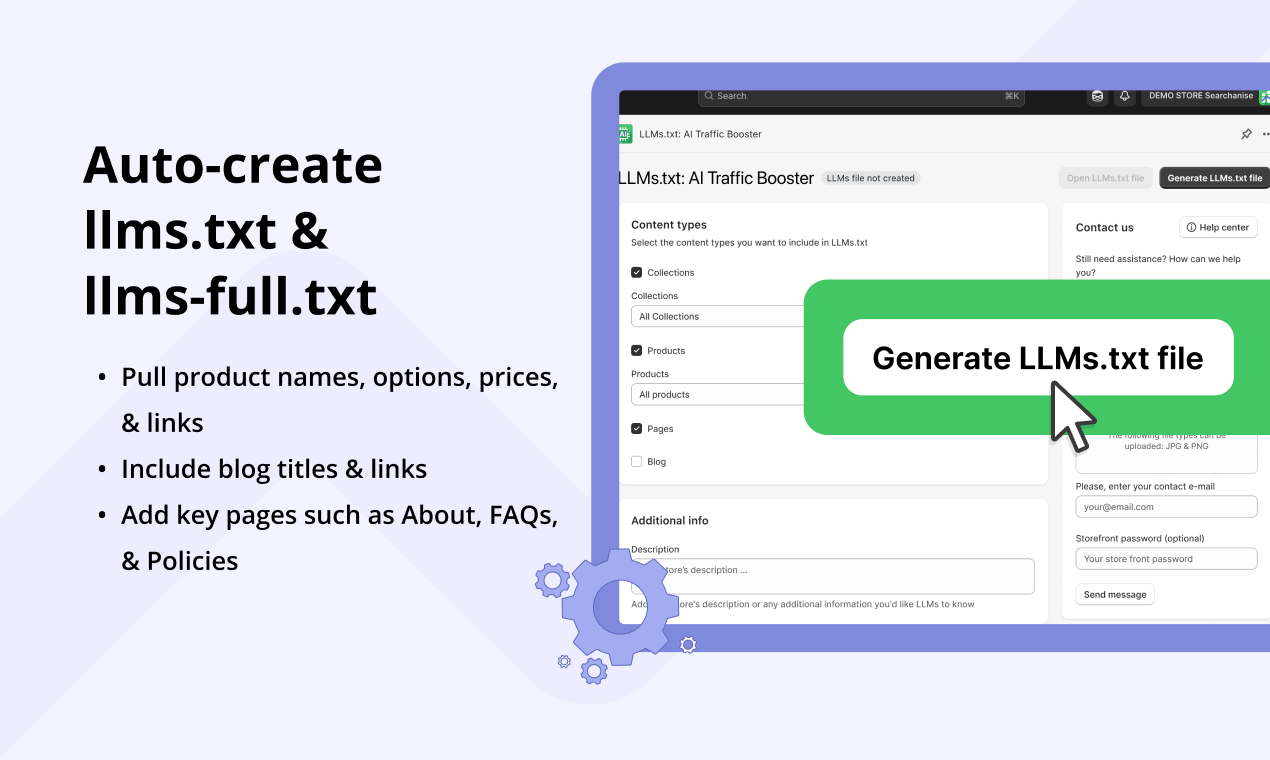 Média LLMS.TXT: Booster de circulation AI - Boostez la visibilité de votre magasin à trouver par Chatgpt & AI 2