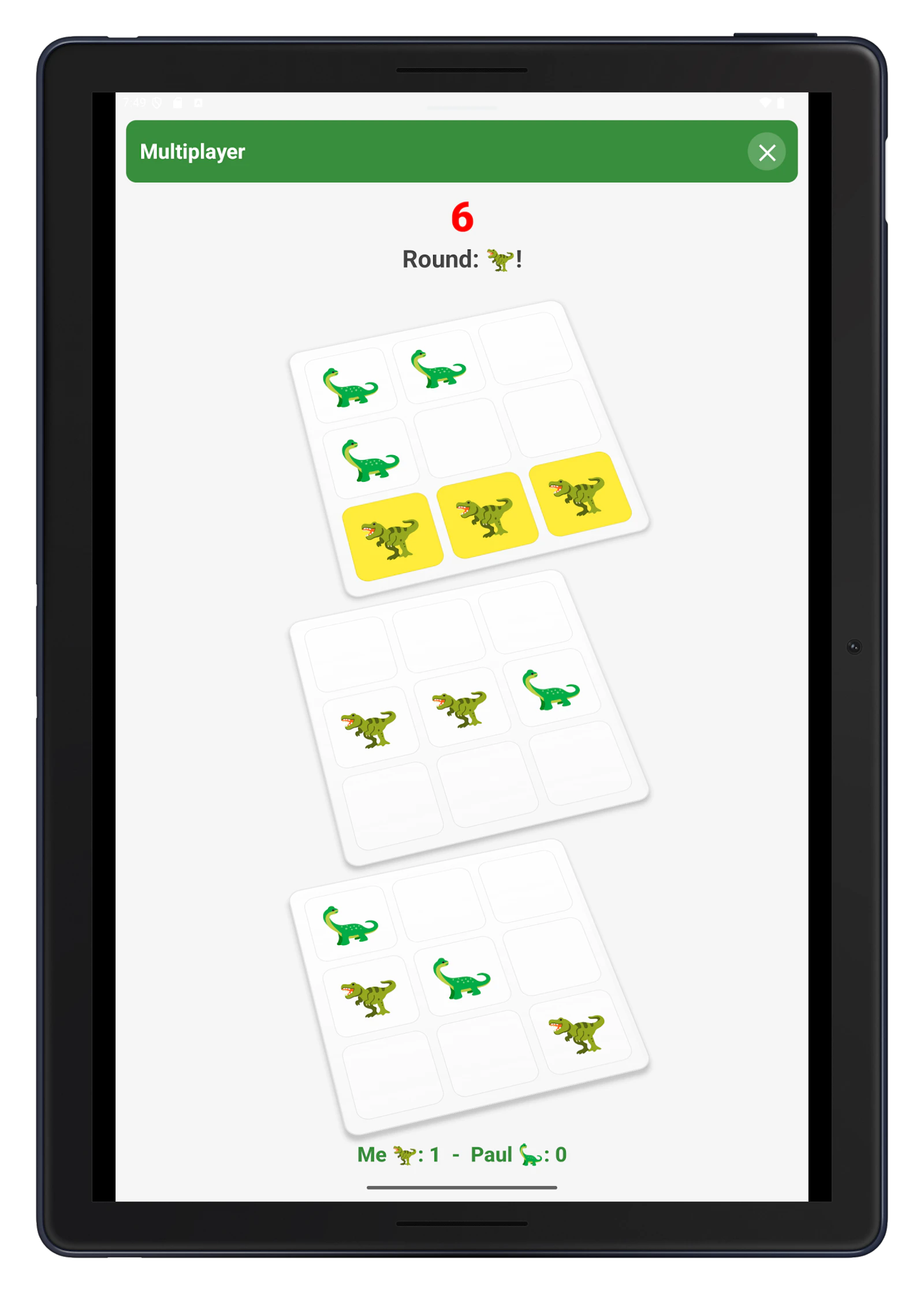 Dino 3d TicTacToe Android App screenshot 1