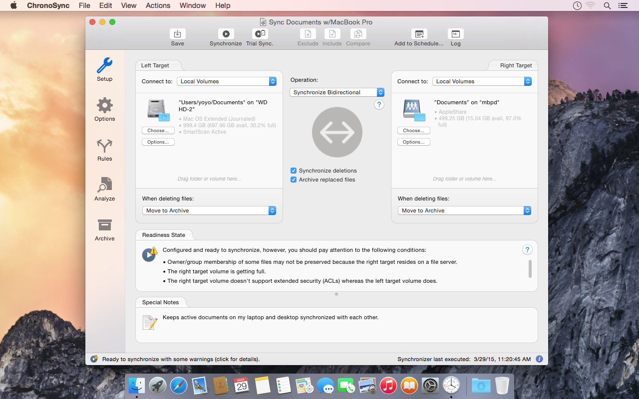 ChronoSync gallery image