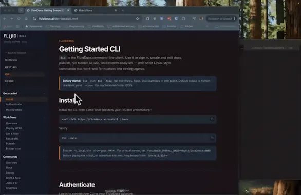 FluidDocs CLI gallery image