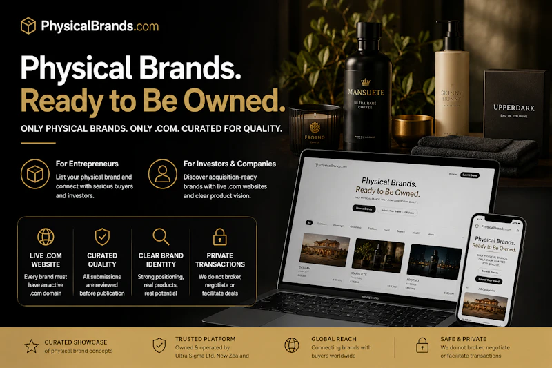 PhysicalBrands.com screenshot 1