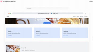 AI Landing Page Generator gallery image