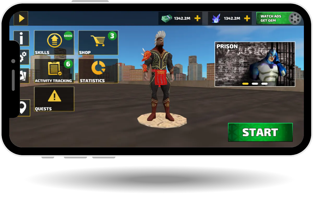 Banner del producto Rope Hero Mod Apk