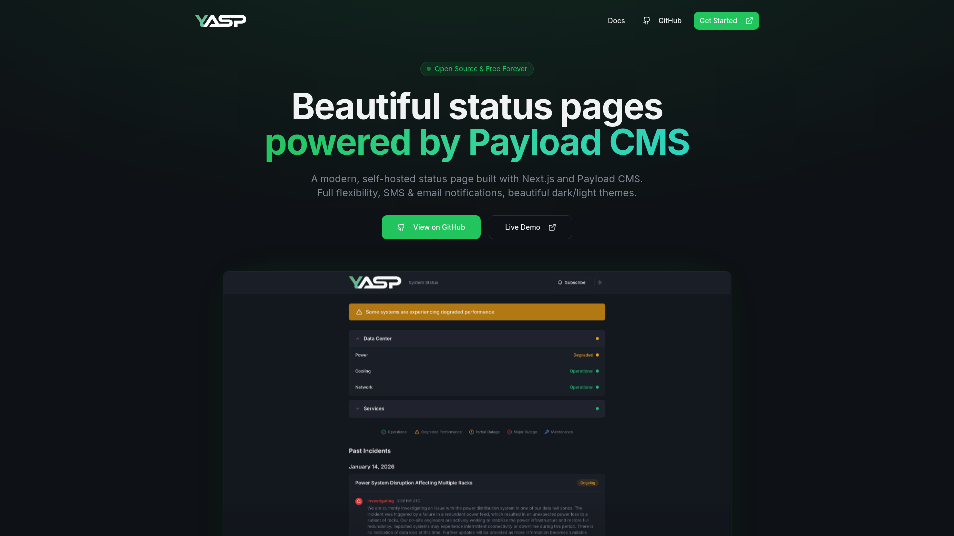 YASP — Yet Another Status Page gallery image