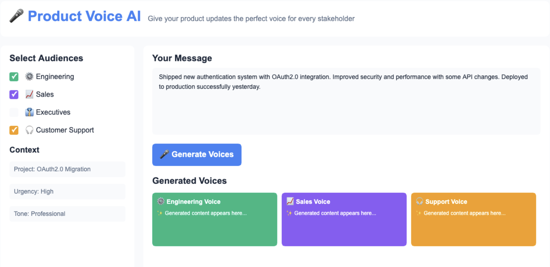 Product Voice AI gallery image