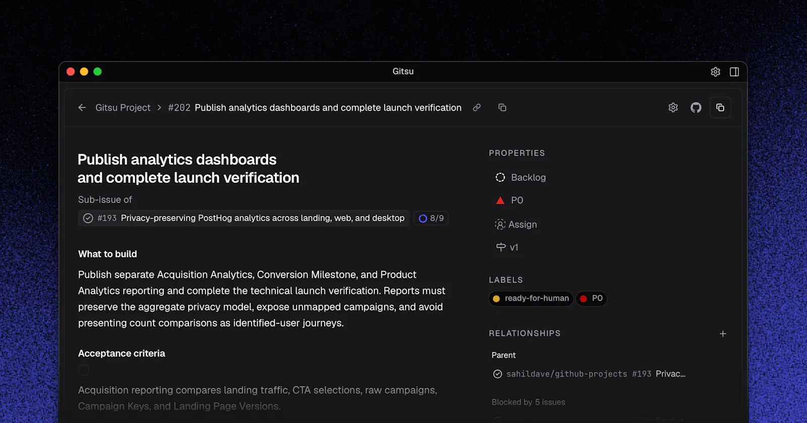 Gitsu screenshot 3