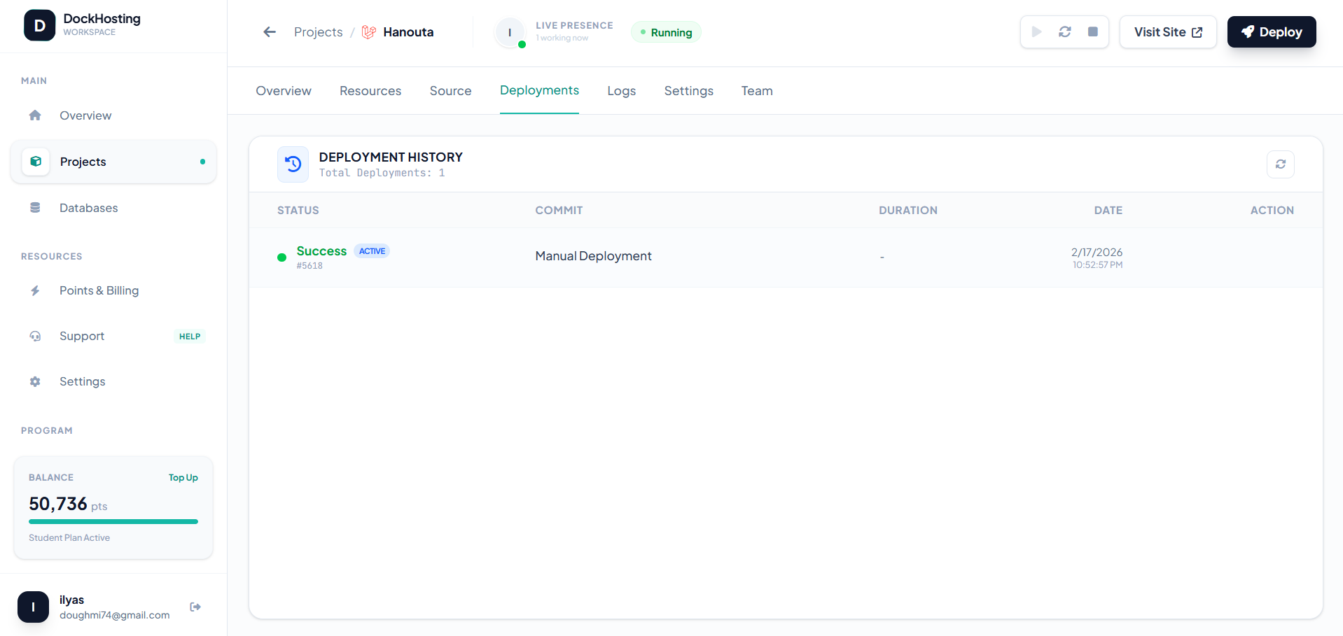 Dock Hosting gallery image