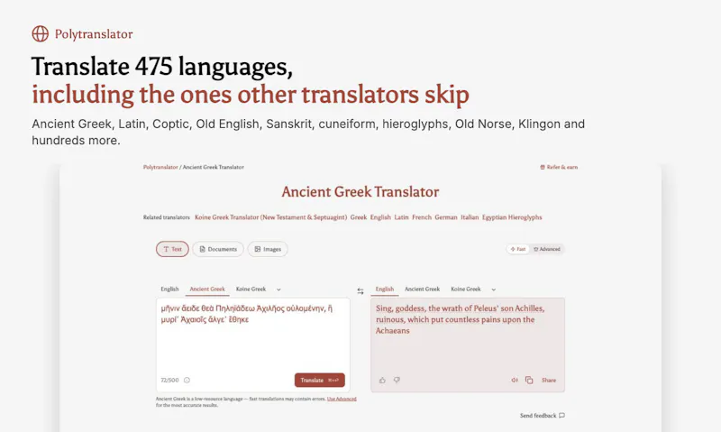 Polytranslator screenshot 2