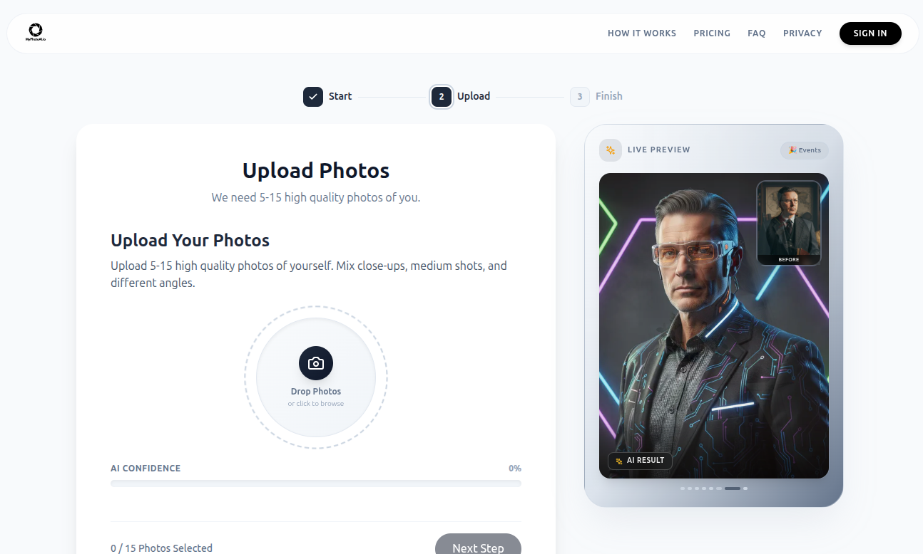 MyPhotoAI gallery image