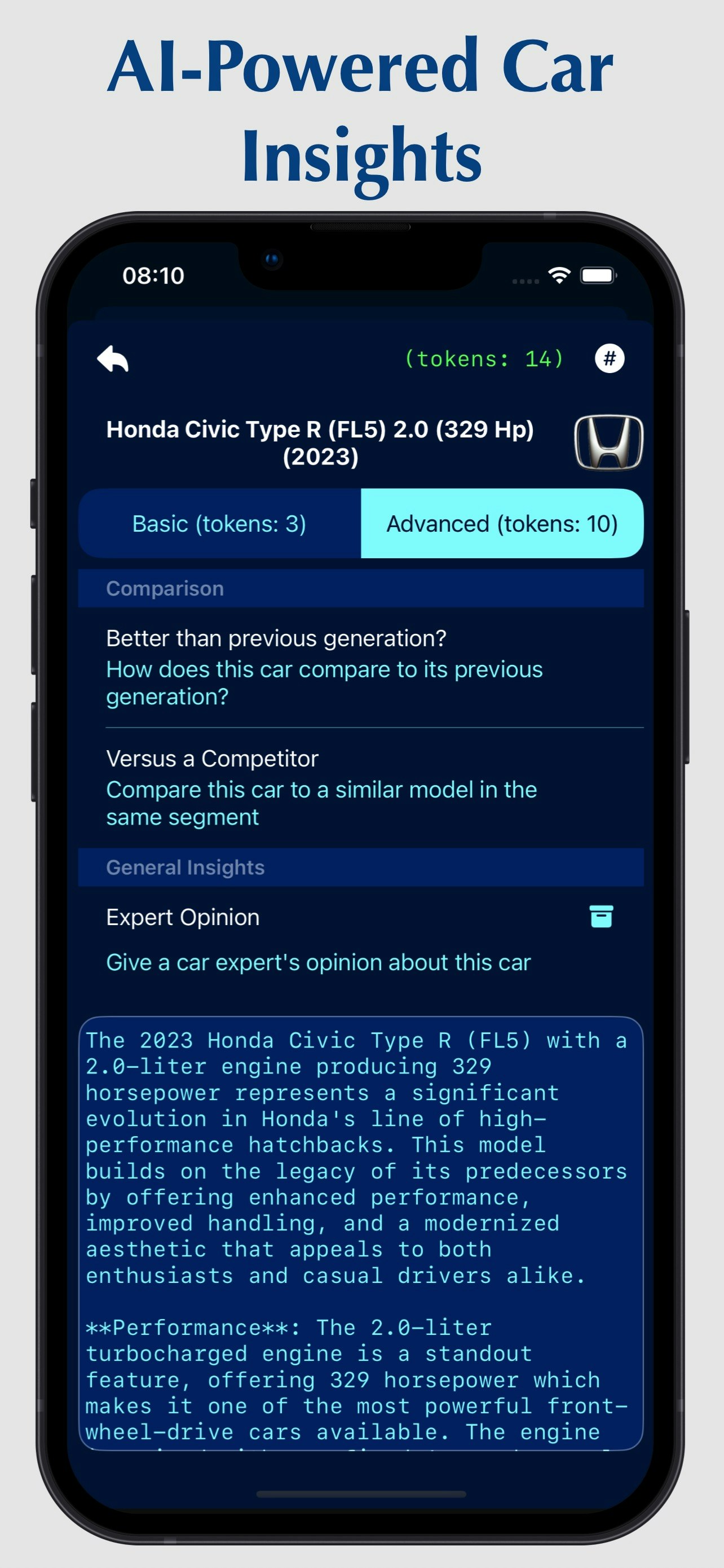 Вершина - Мгновенные данные автомобиля, спецификации и диагностика OBD - Apex One делает все это медиа 2