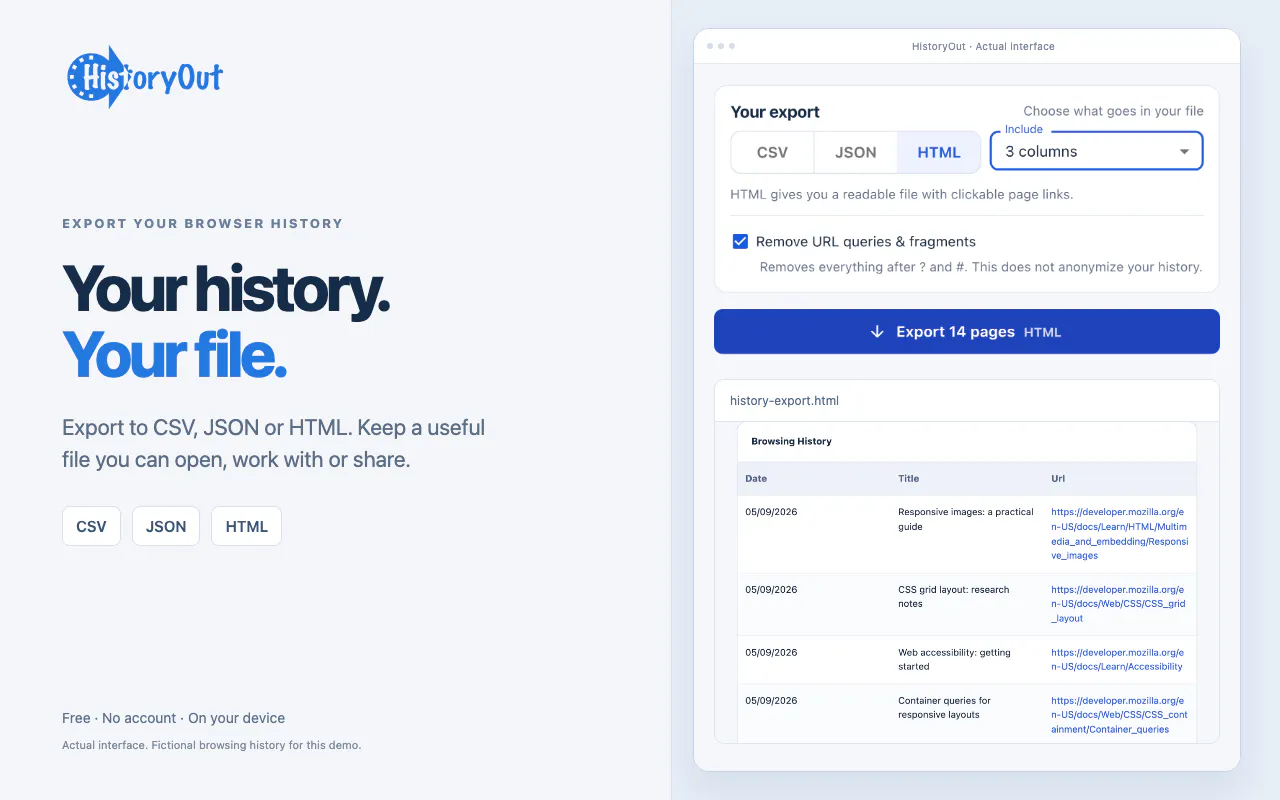HistoryOut gallery image