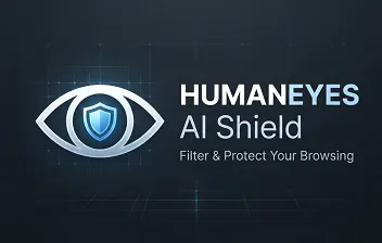HumanEyes: AI Shield logo