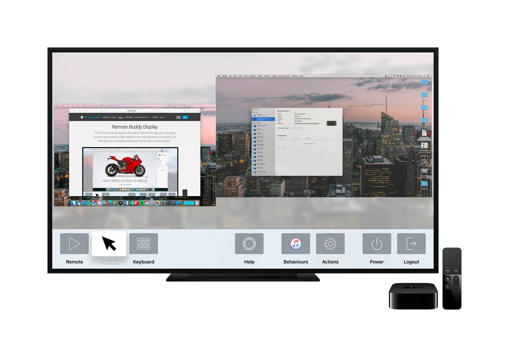 Remote Buddy Display for Apple TV