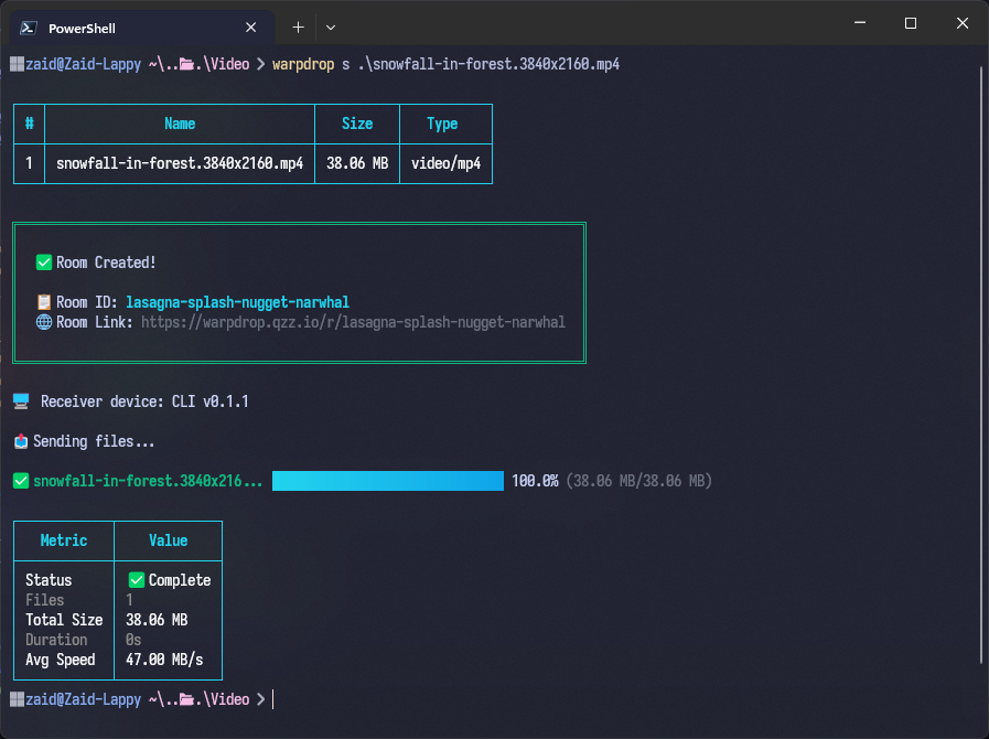 Warpdrop gallery image