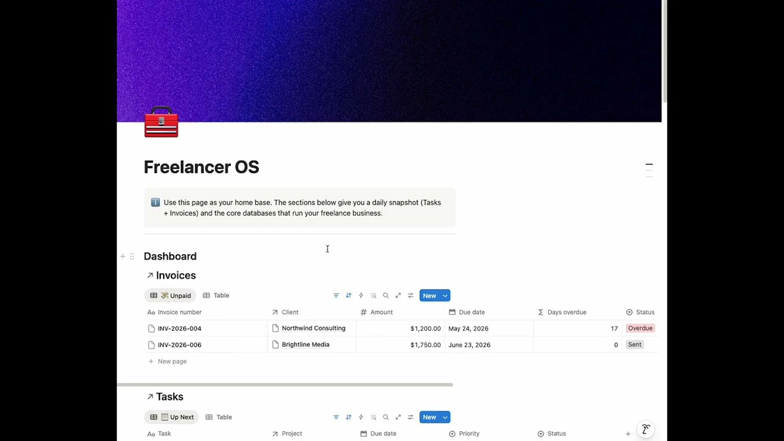 Freelancer OS screenshot 1 (video preview)