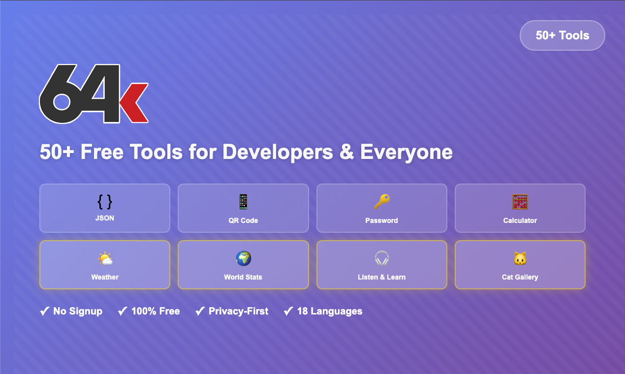 64K Tools gallery image