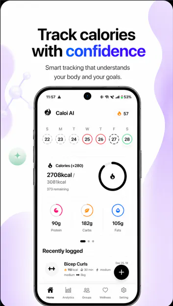 Caloi - AI Calorie Counter 截图
