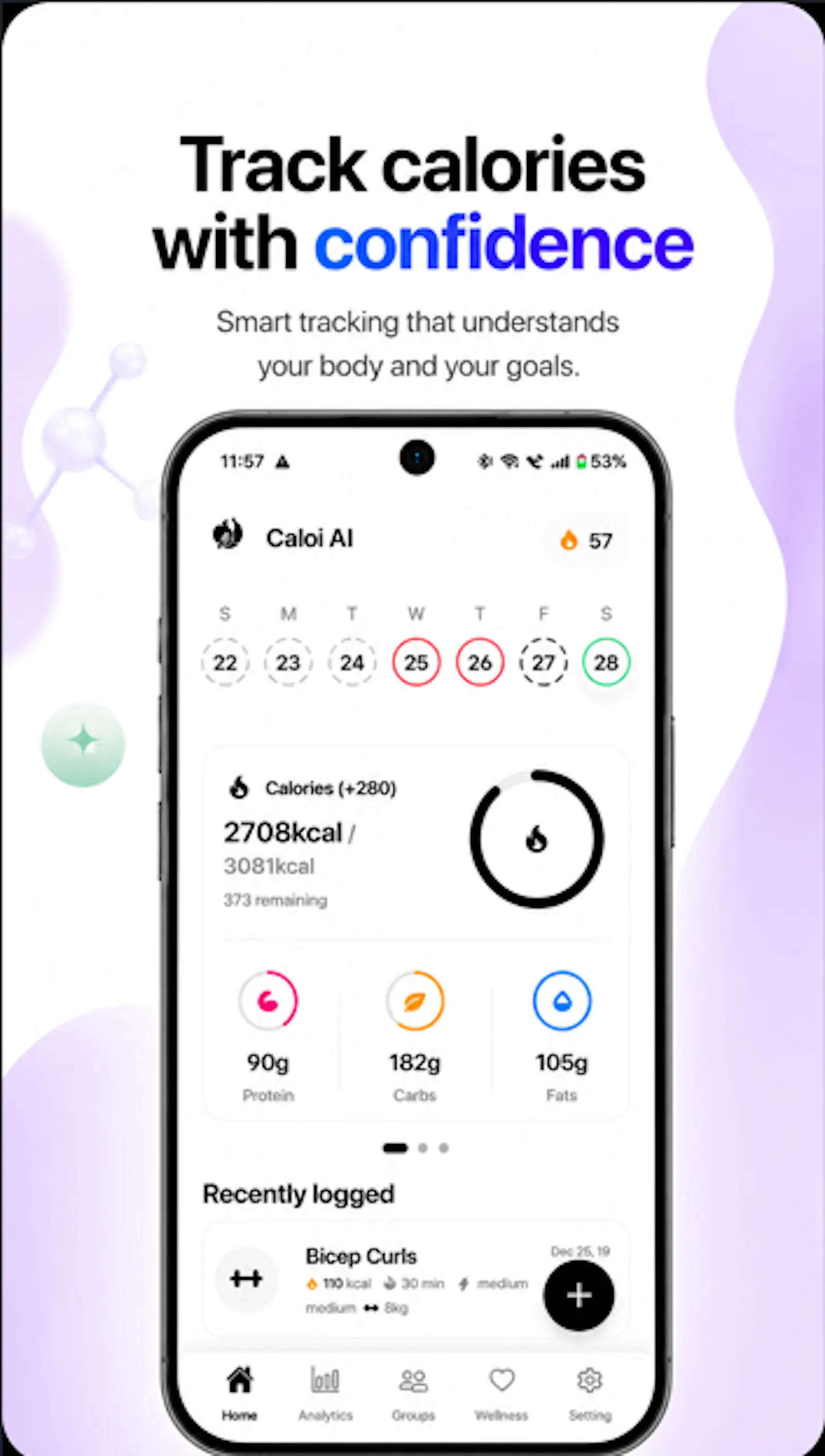 Caloi - AI Calorie Counter screenshot 1