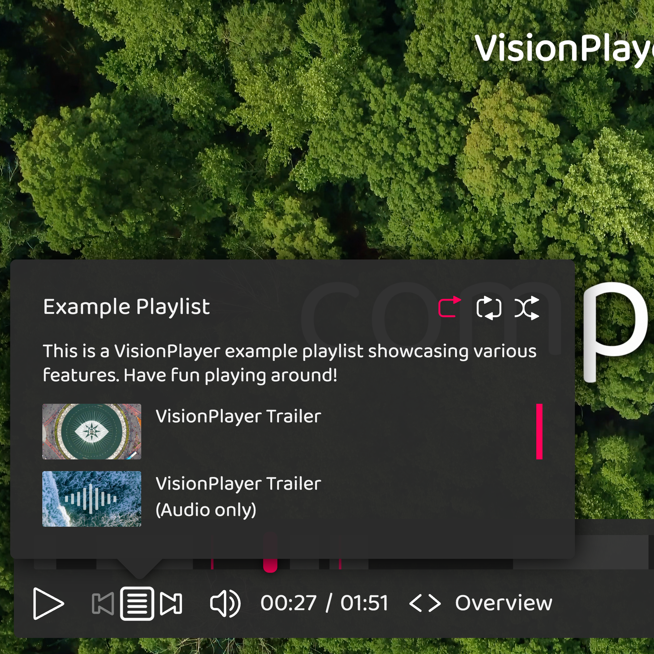 VisionPlayer - Screenshot 4 showing product features and functionality