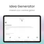 Idea Generator Notion Template