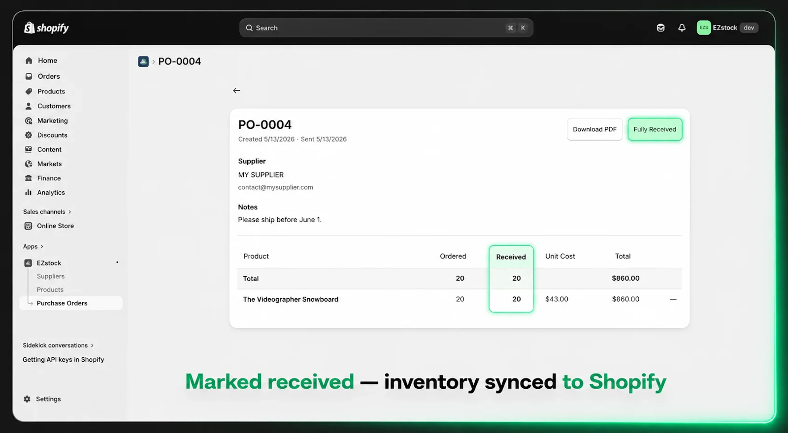 EZStock ‑ Inventory & Purchase Orders screenshot 7