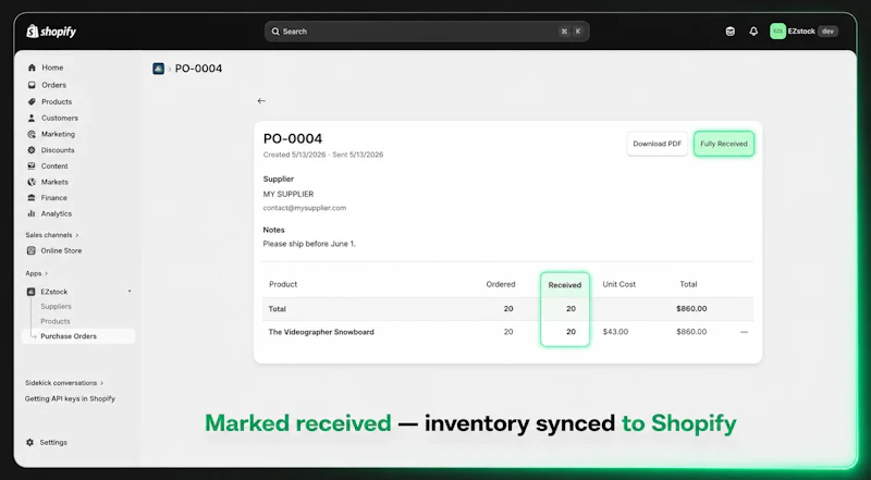 EZStock ‑ Inventory & Purchase Orders screenshot 7