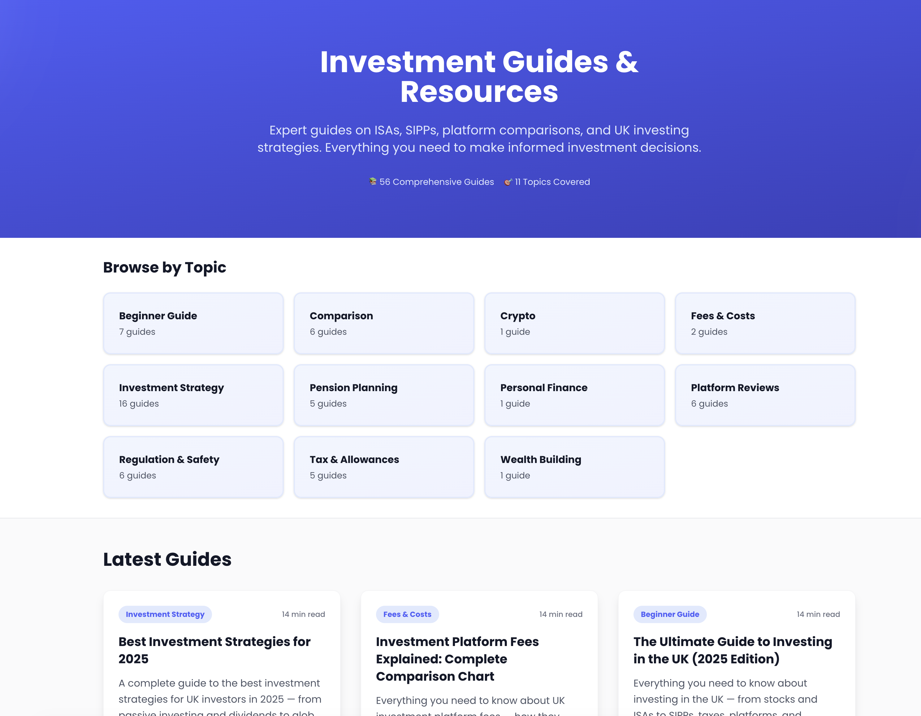UK Investment Platforms - Screenshot 4 showing product features and functionality
