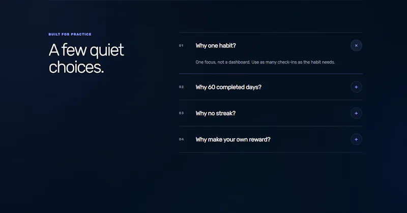 Habit Mandala Website screenshot 4