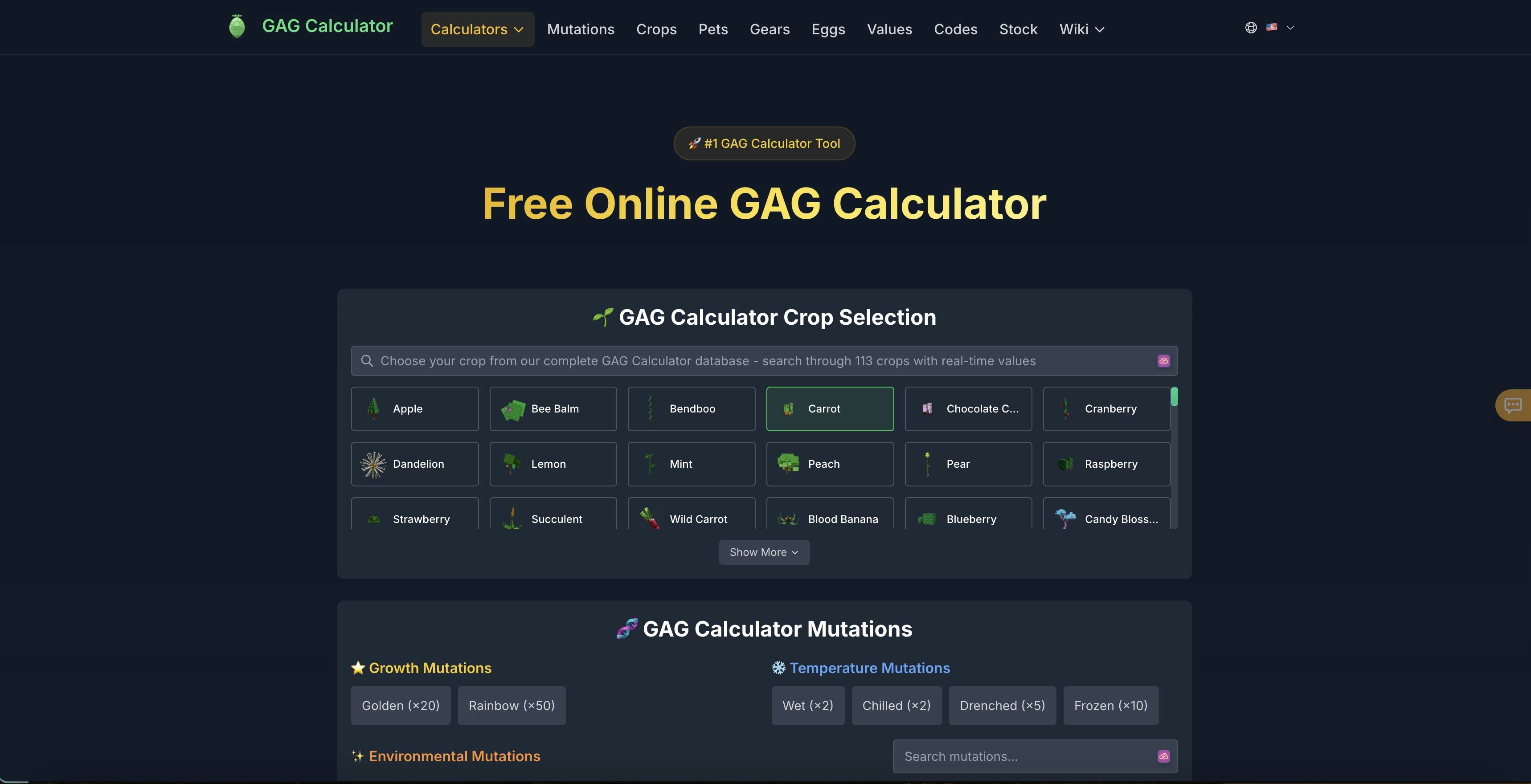 Ultimate Grow A Garden Calculator gallery image