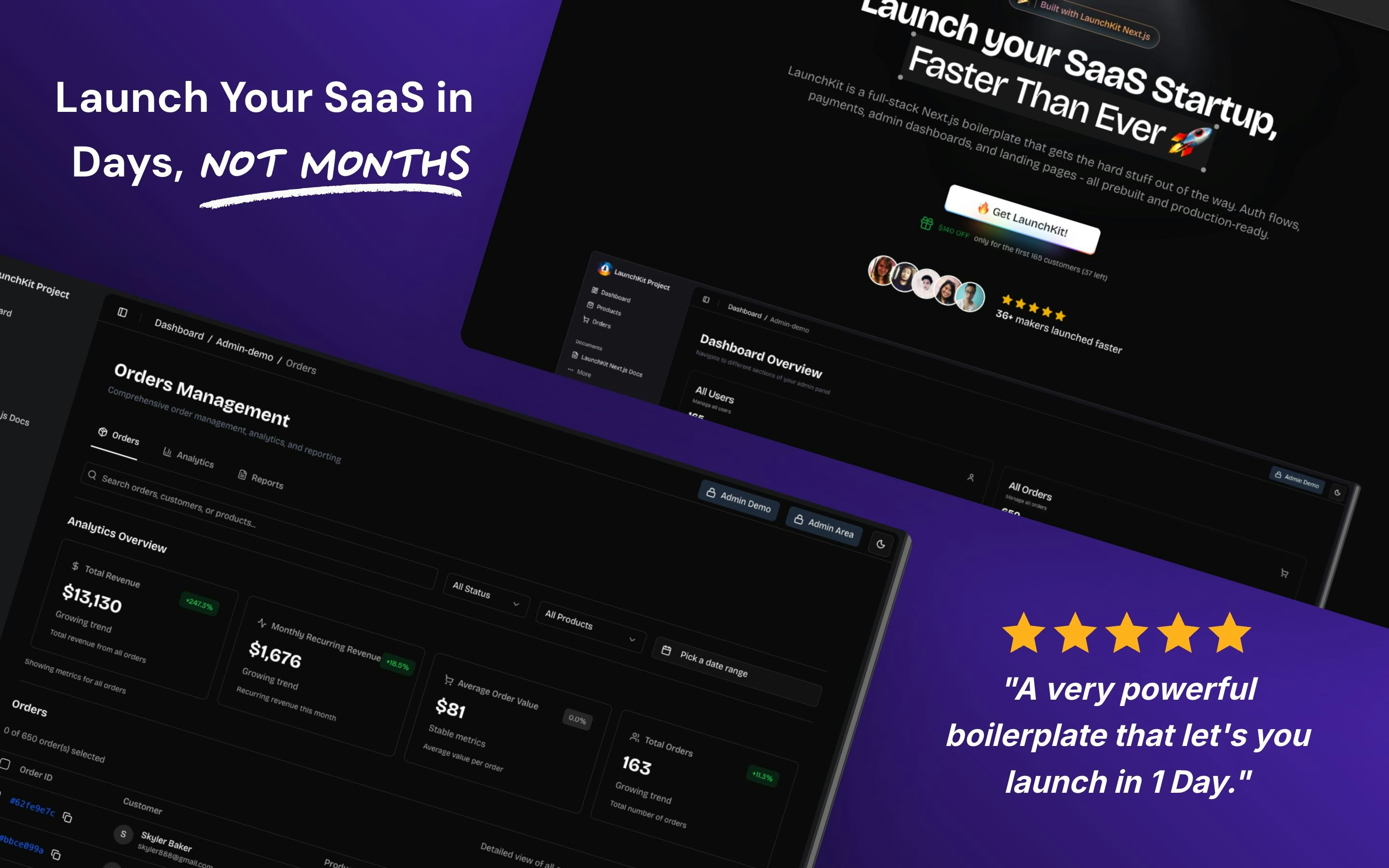 LaunchKit Next.js SaaS media 2