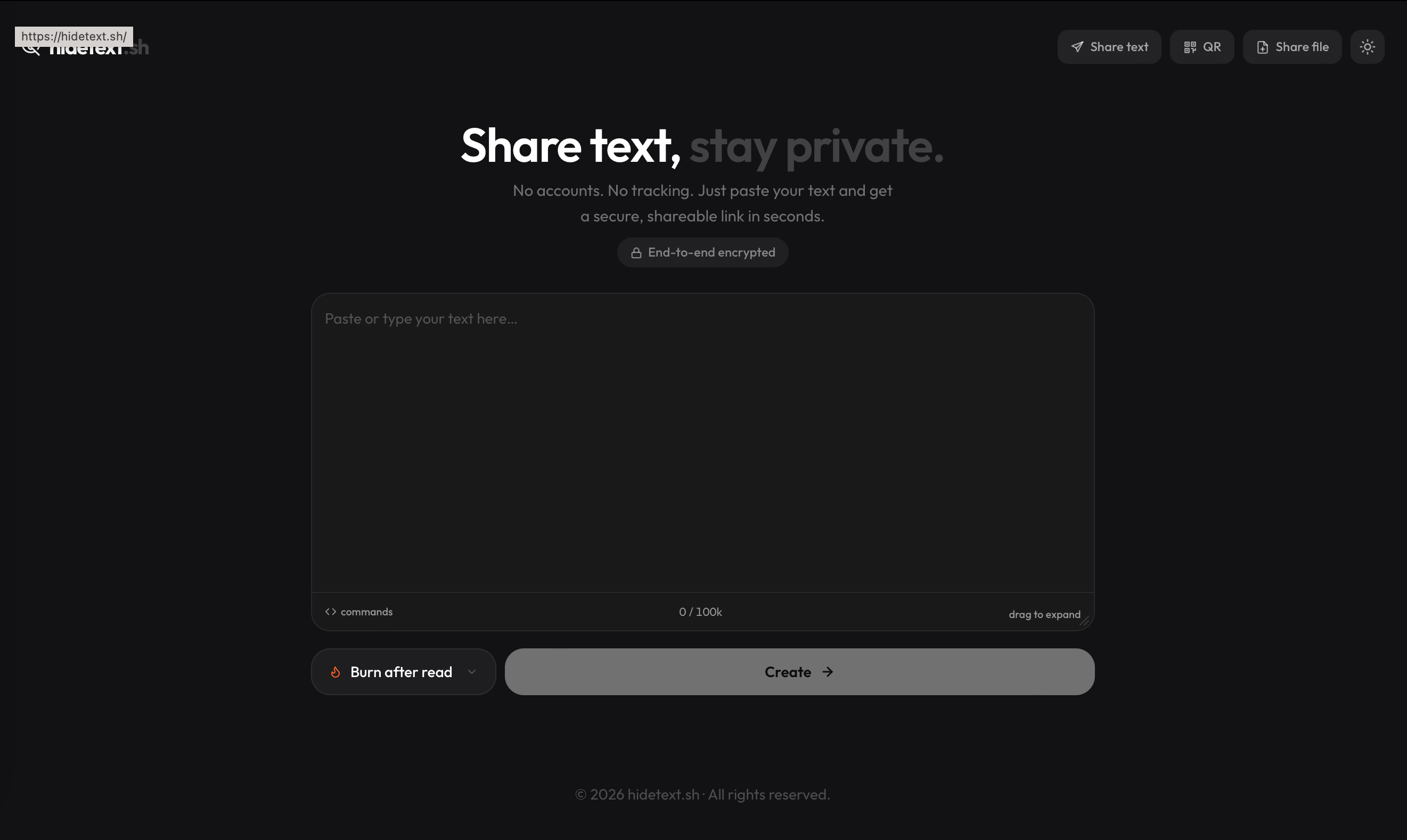 Hidetext.sh gallery image
