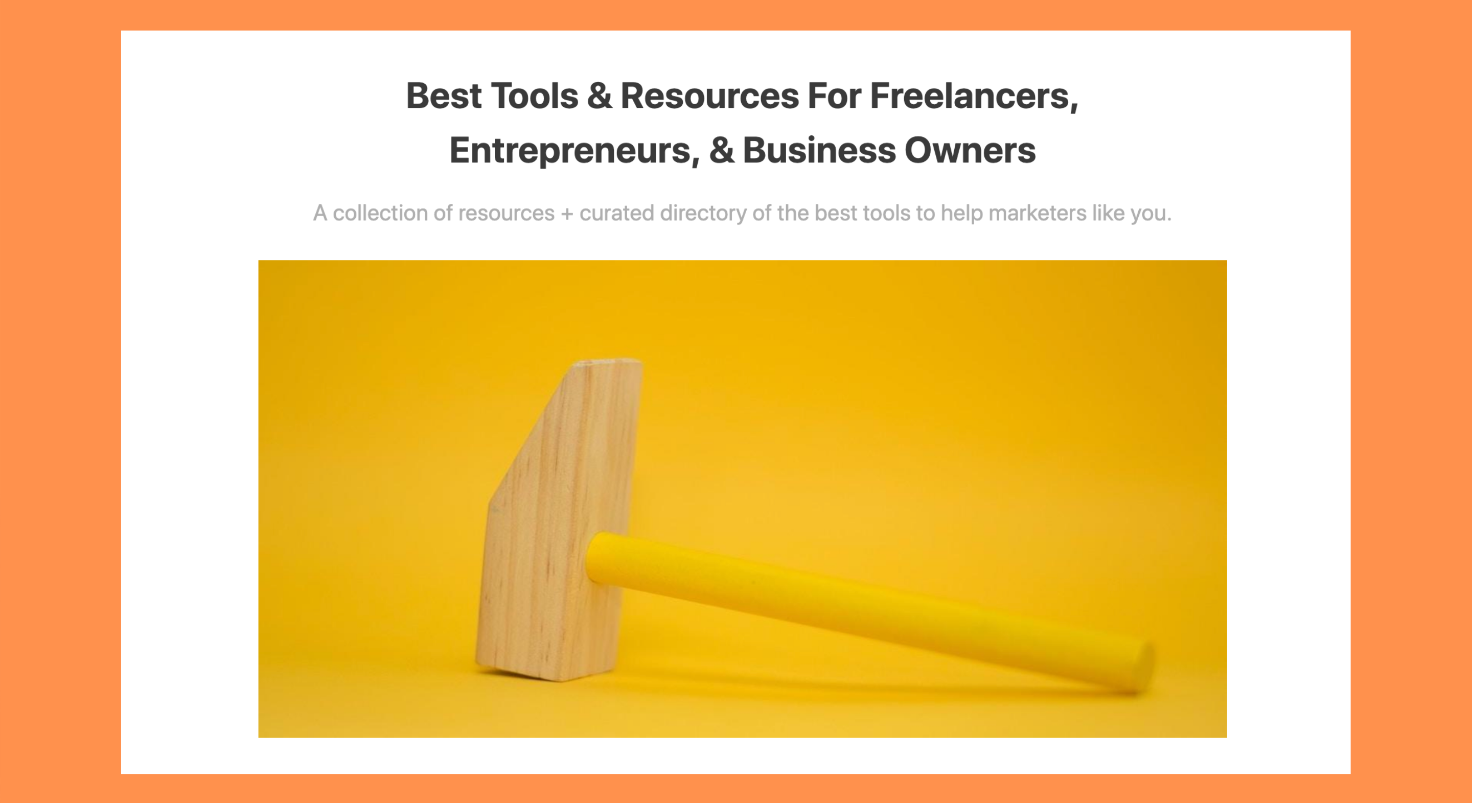 Marketing Tools List gallery image