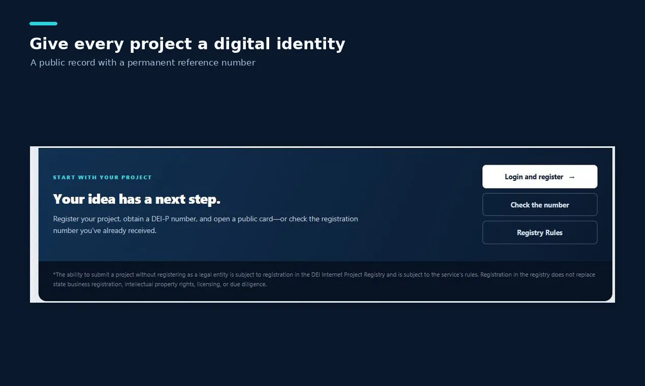DEI Internet Project Registry gallery image