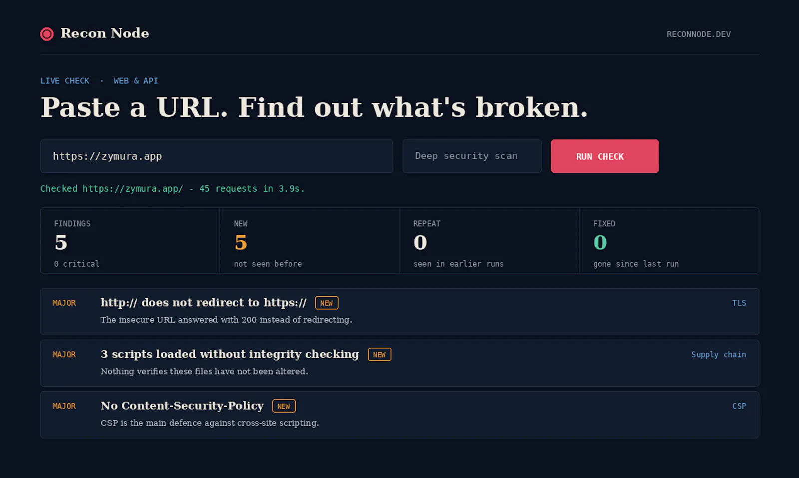 Recon Node screenshot 3