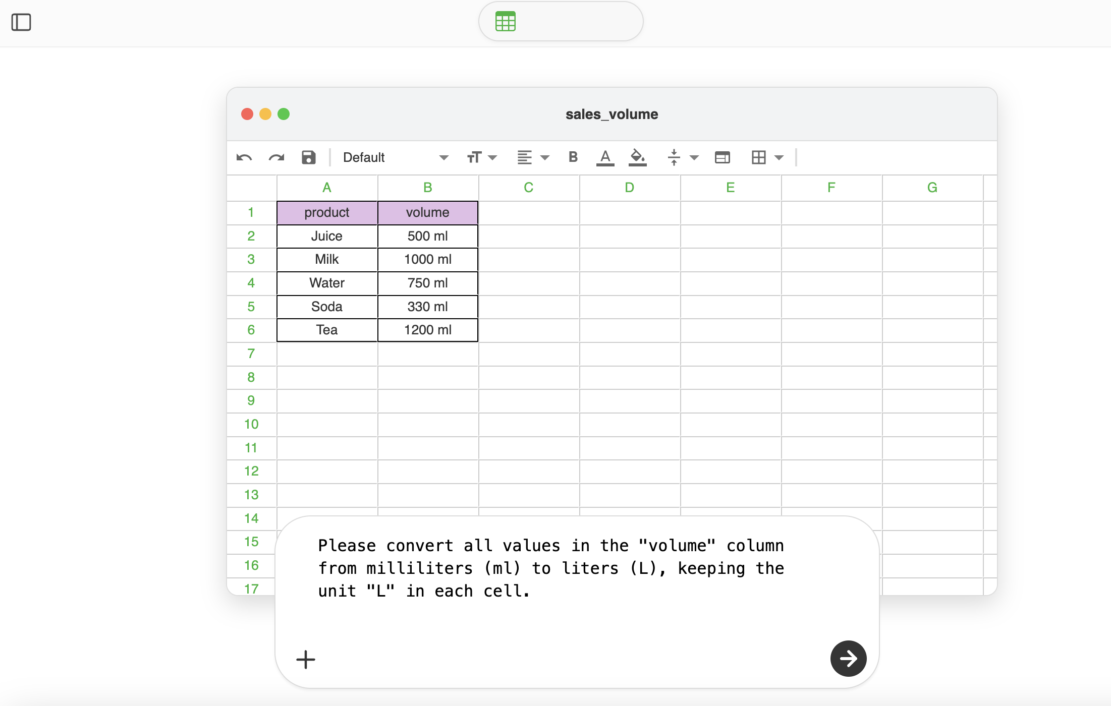 SheetAI Major Version Update - Screenshot 2 showing product features and functionality