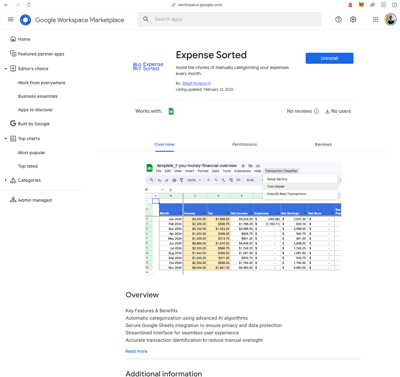 Expense Sorted gallery image
